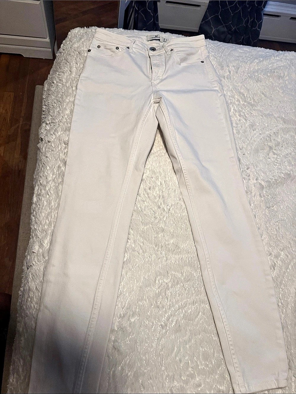 Vineyard Vines High Rise Skinny Jeans White Waist 28 Like